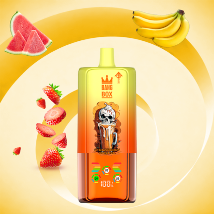 BANG BOX 80000 Puffs 3 in1 Flavor Disposable Vape - Strawberry Banana & Raspberry Watermelon & Love666