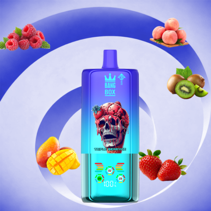 BANG BOX 80000 Puffs 3 in1 Flavor Disposable Vape - Triple Berry Ice + Mango Peach + Strawberry Kiwi