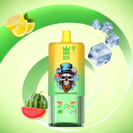 BANG BOX 80000 Puffs 3 in1 Flavor Disposable Vape - Lemon Cola Soda + Watermelon Gum + Black Dragon Ice