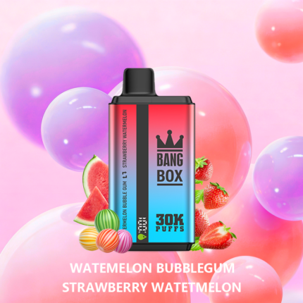 WATEMELON BUBBLEGUM STRAWBERRY WATETMELON– BANG BOX 30000 Puffs Disposable Vape