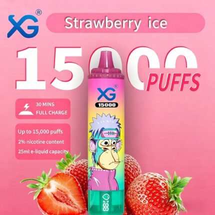 Straw berry Ice-15000 Puffs Disposable Vape